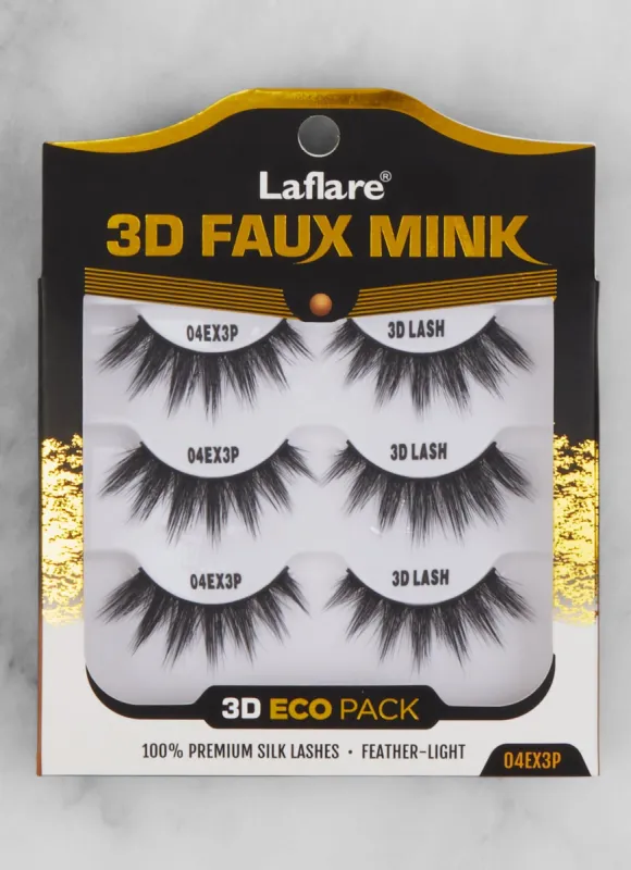 3D Faux Mink Silk Lashes 3 Pack sold by Rainbow