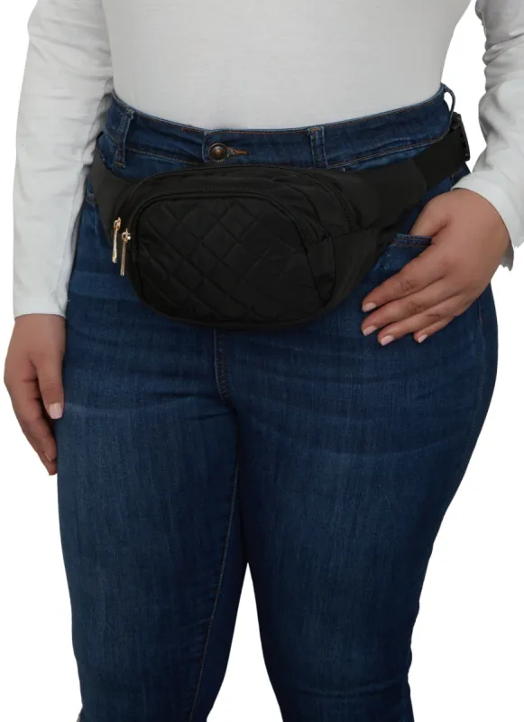 Quilted Zip Nylon Fanny Pack sold by Rainbow