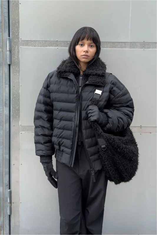 Lohja Vision Puffer Bomber Jacket made by Rains