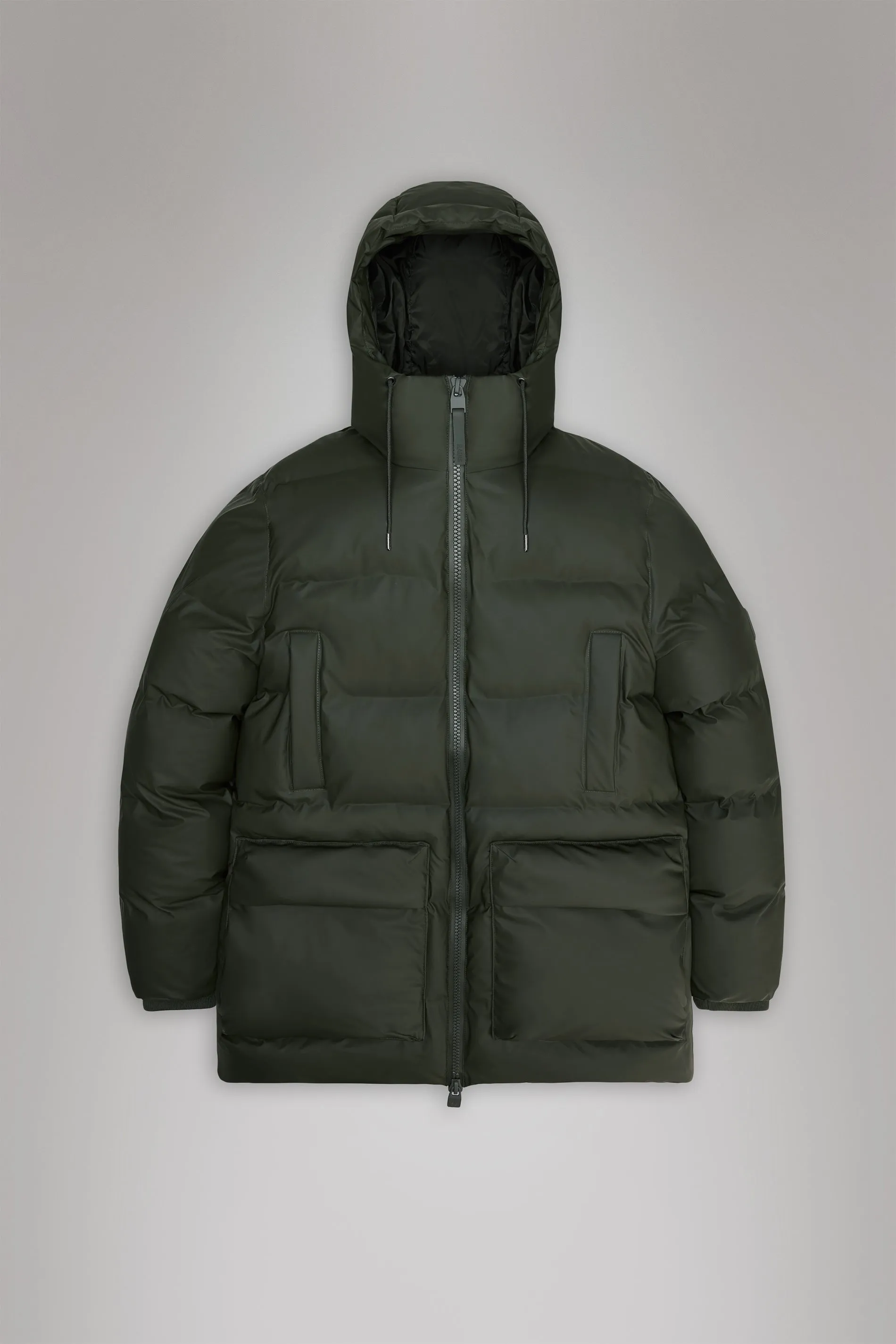 Alta Long Puffer Cargo Jacket sold by Rains product image thumbnail 2
