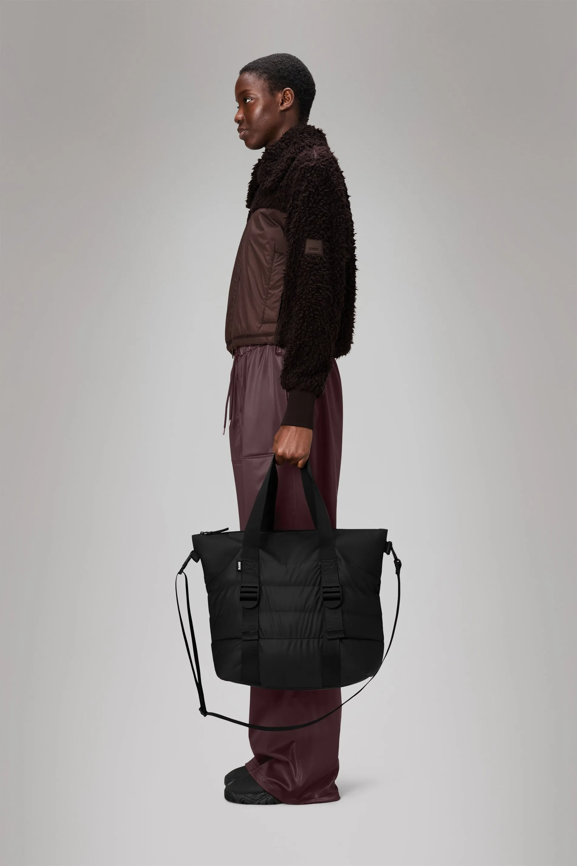 Puffer Mix Tote Bag Mini sold by Rains product image thumbnail 3