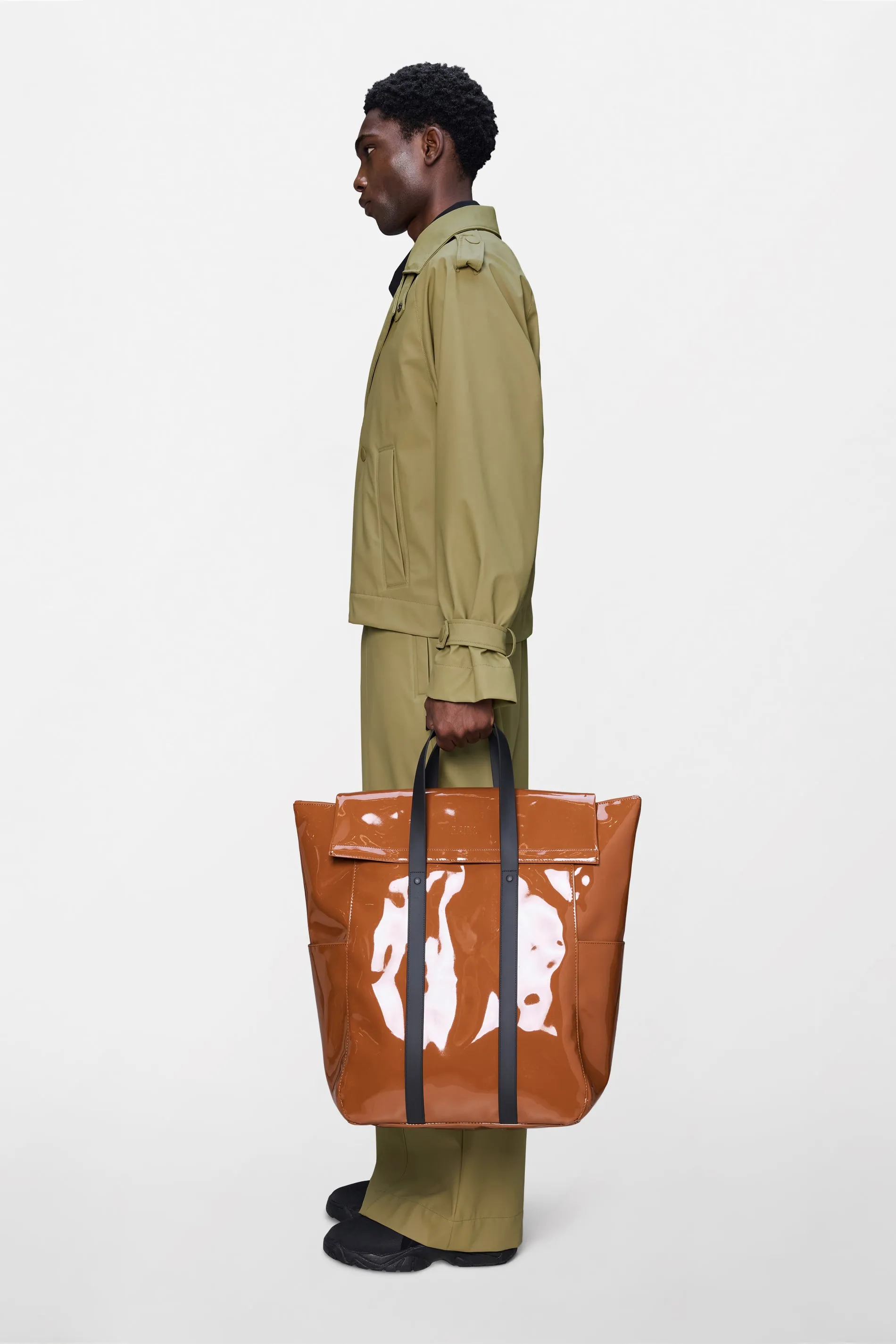 2 Way Tote Bag Large sold by Rains product image thumbnail 2