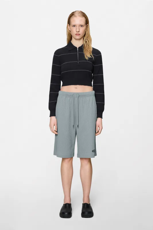 Striped Knit W Long Sleeve Polo made by Rains