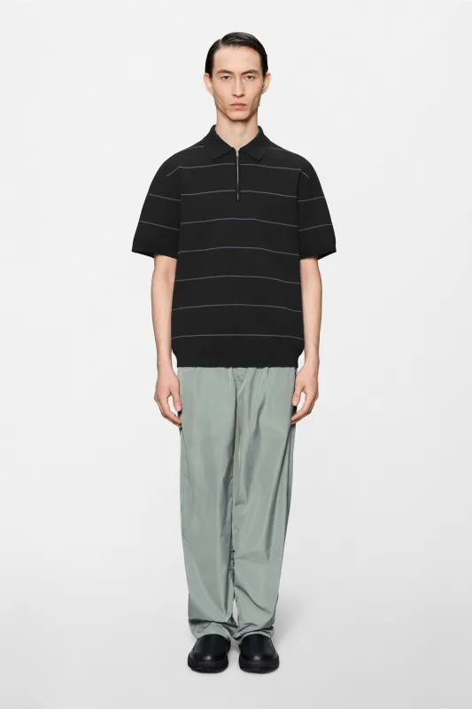 Striped Knit Polo made by Rains