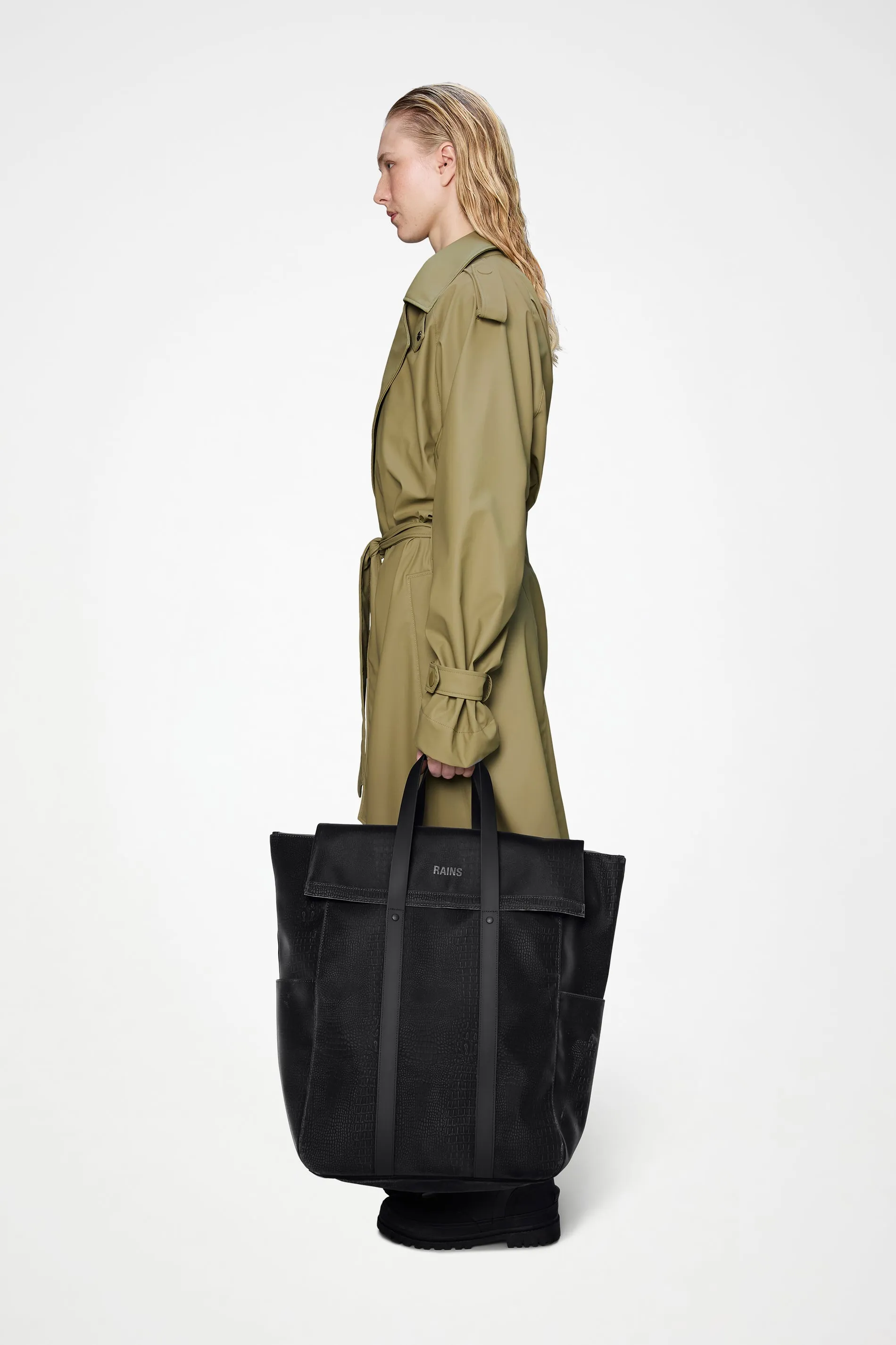 2 Way Tote Bag Large sold by Rains product image thumbnail 3