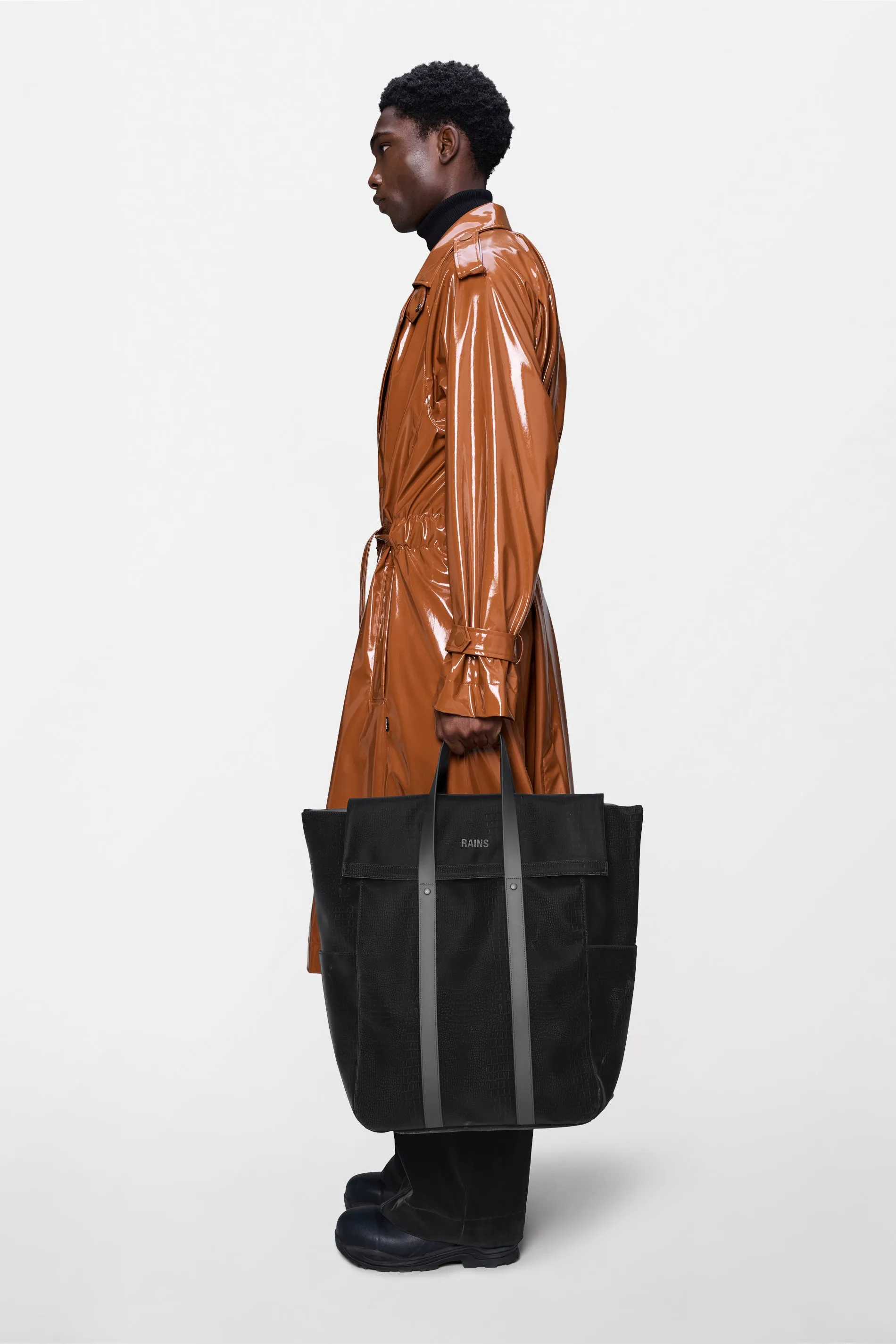 2 Way Tote Bag Large sold by Rains product image thumbnail 2
