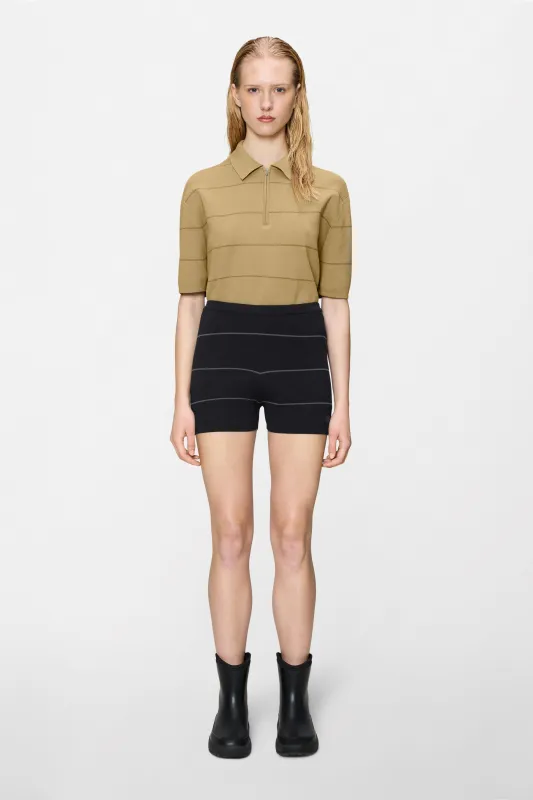 Striped Knit W Shorts made by Rains
