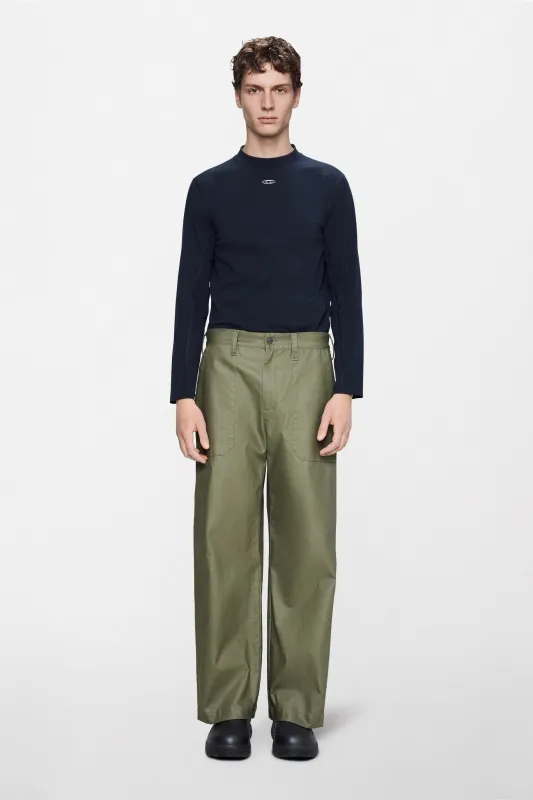 Heavy Woven Pants Straight made by Rains