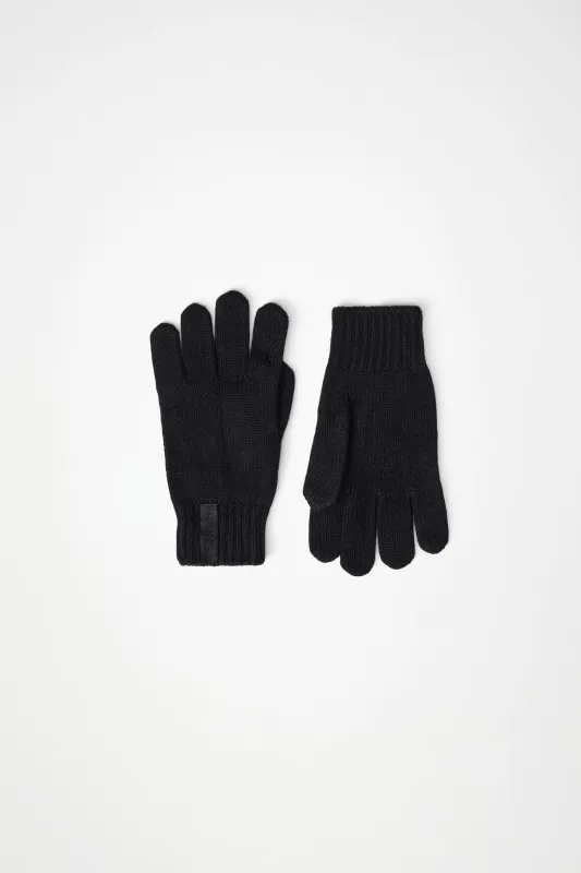 Knit gloves made by Rains