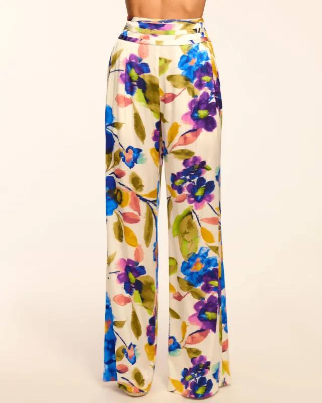 Joss Printed Silk Wide Leg Pant sold by Ramy Brook