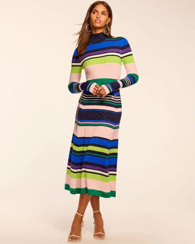 Monaco Merino Mock Neck Midi Dress made by Ramy Brook