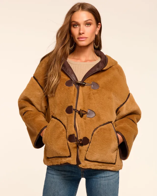 Lucy Faux Fur Coat made by Ramy Brook