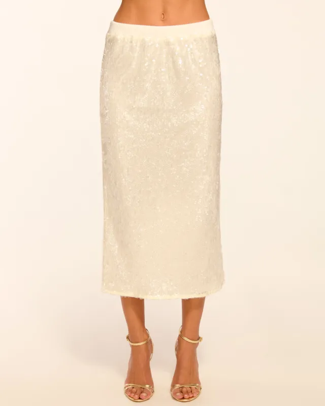 Annita Sequin Midi Skirt sold by Ramy Brook