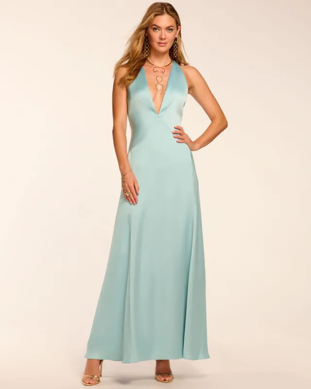 Belle Plunging Open Back Gown made by Ramy Brook