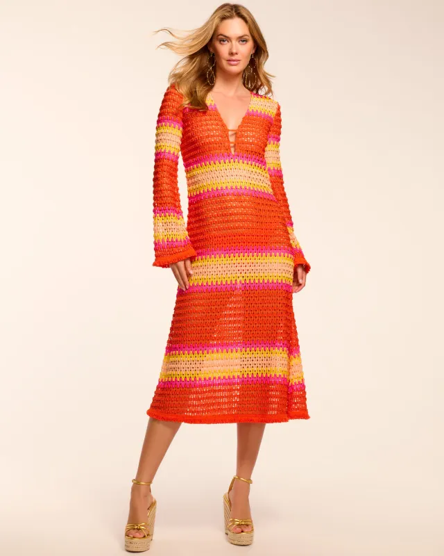 Hannah Crochet Coverup Midi Dress sold by Ramy Brook