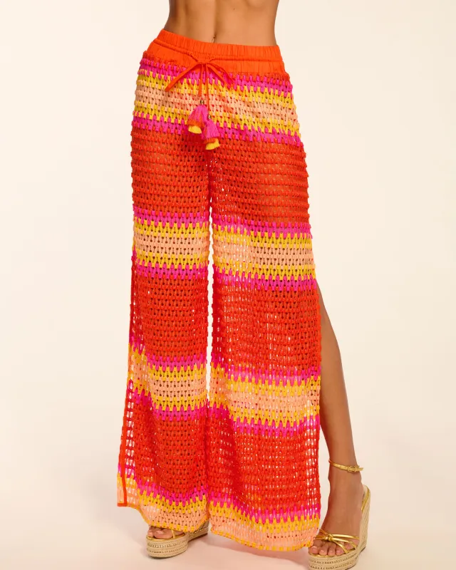 Larsa Crochet Wide Leg Coverup Pant sold by Ramy Brook