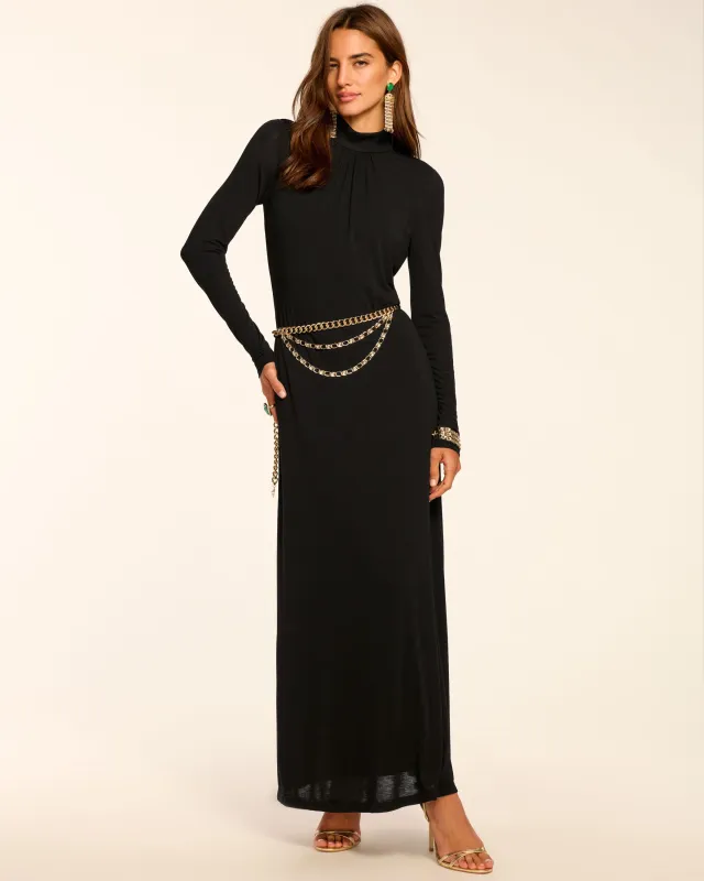 Alexandra Knit Mock Neck Maxi Dress sold by Ramy Brook