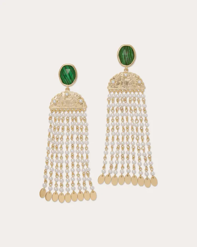 Marcia Pearl Earrings made by Ramy Brook