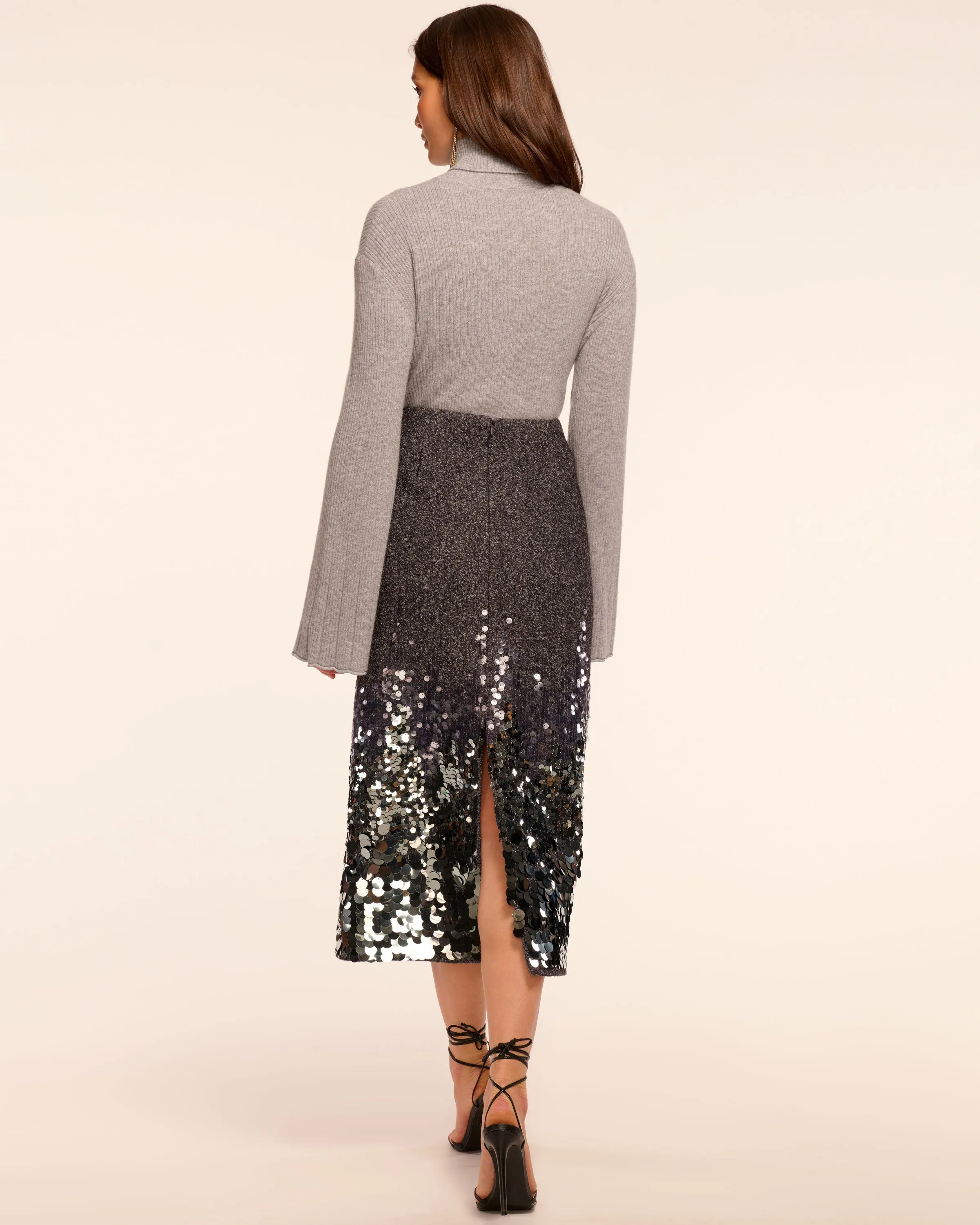 Peter Wool Blend Embellished Midi Skirt sold by Ramy Brook product image thumbnail 4