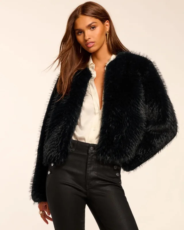 Nikki Faux Fur Jacket sold by Ramy Brook