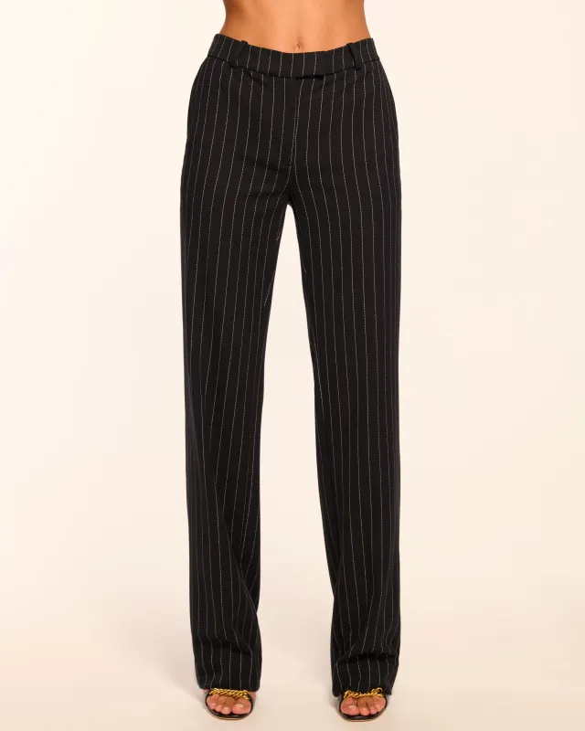 Doug Pinstripe Tailored Pant made by Ramy Brook