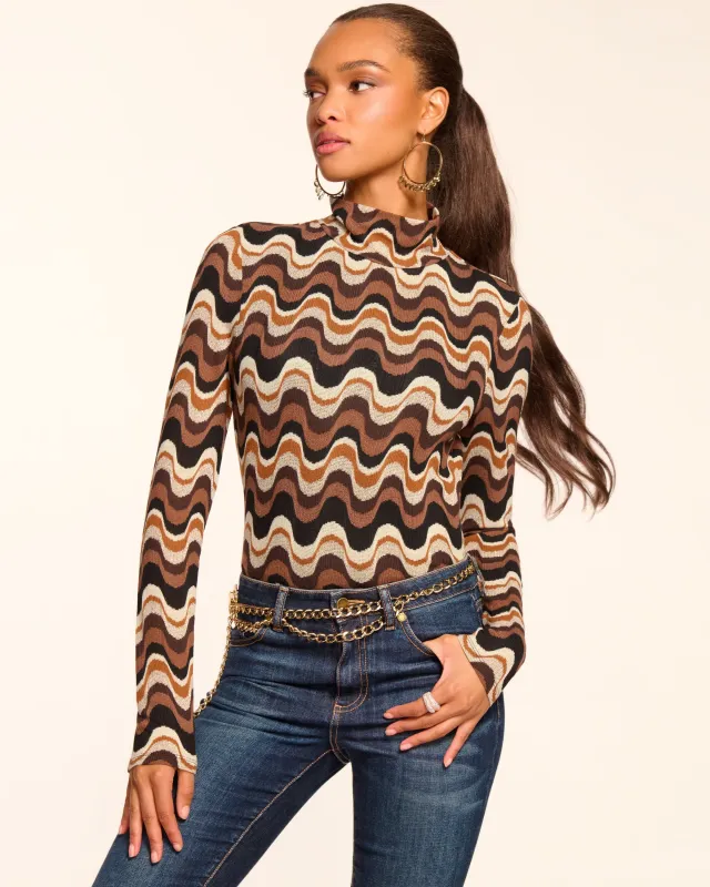 Prudence Long Sleeve Turtleneck Top sold by Ramy Brook