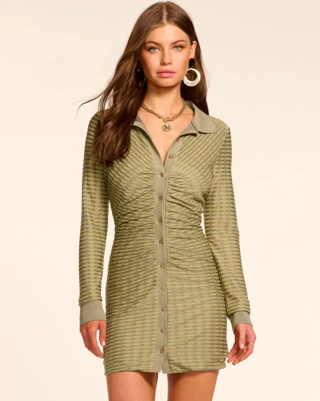 Ivette Ruched Knit Mini Dress sold by Ramy Brook