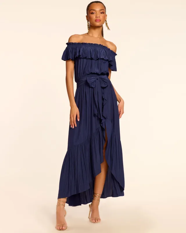 Gloria Off-The-Shoulder Smocked Maxi Dress sold by Ramy Brook
