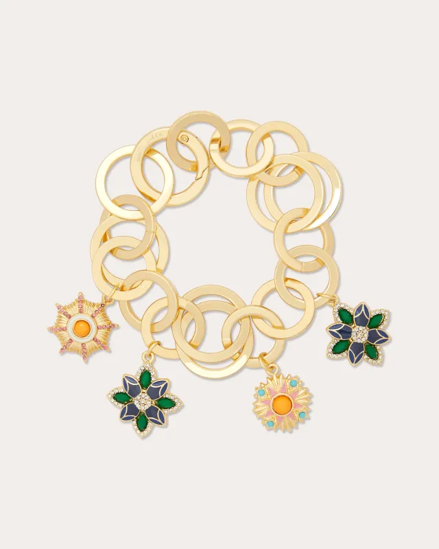 Camila Flower Charm Bracelet sold by Ramy Brook