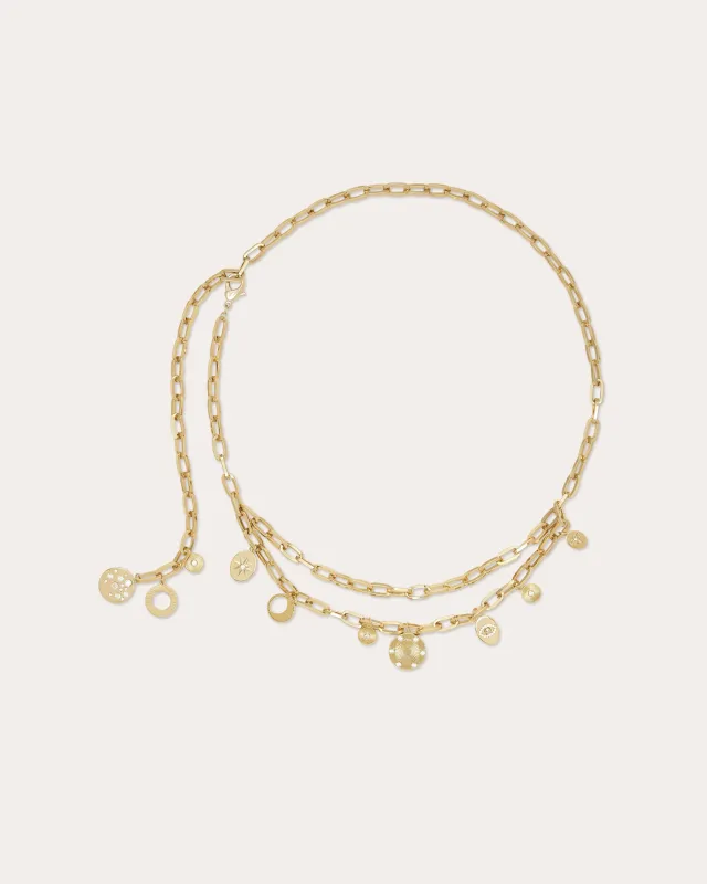 Susana Pave Charm Chain Belt sold by Ramy Brook