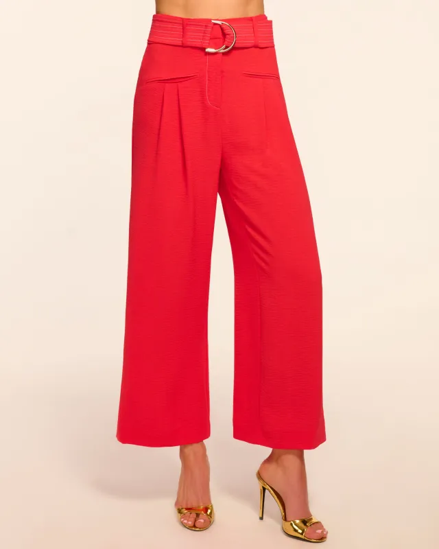 Stitched Marguerite Cropped Belted Pant sold by Ramy Brook