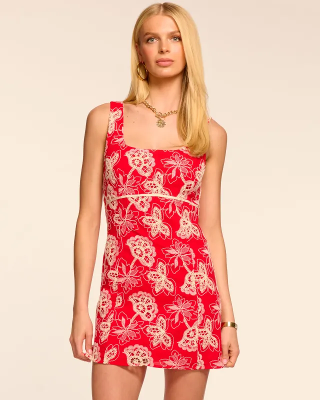 Amalia Sleeveless Embroidered Mini Dress sold by Ramy Brook