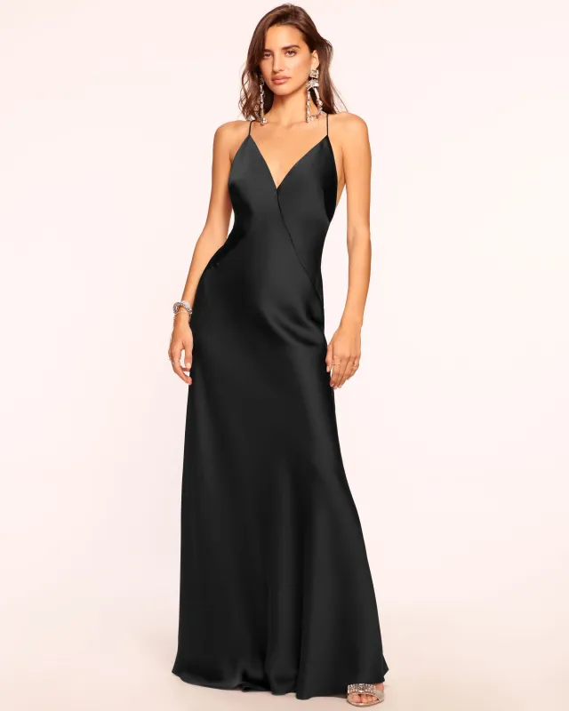 Caspe V-Neck Gown made by Ramy Brook
