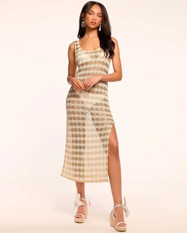 Angely Crochet Coverup Midi Dress made by Ramy Brook
