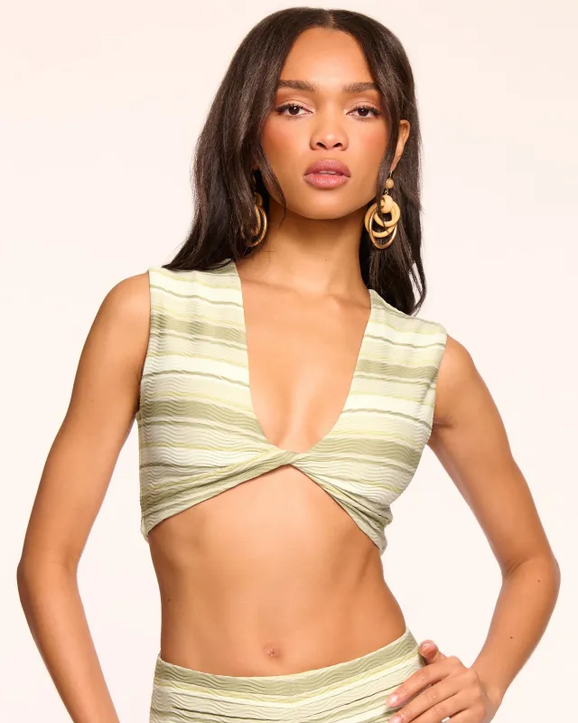 Striped Oliwia Bikini Top sold by Ramy Brook
