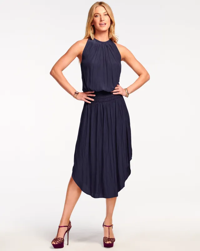 Audrey Smocked Midi Dress sold by Ramy Brook