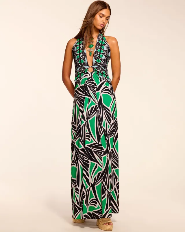 Rayna Jersey Plunging Maxi Dress sold by Ramy Brook
