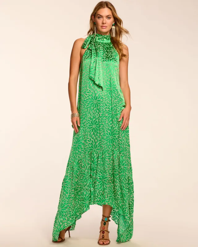 Nickola Burnout High Neck Maxi Dress sold by Ramy Brook