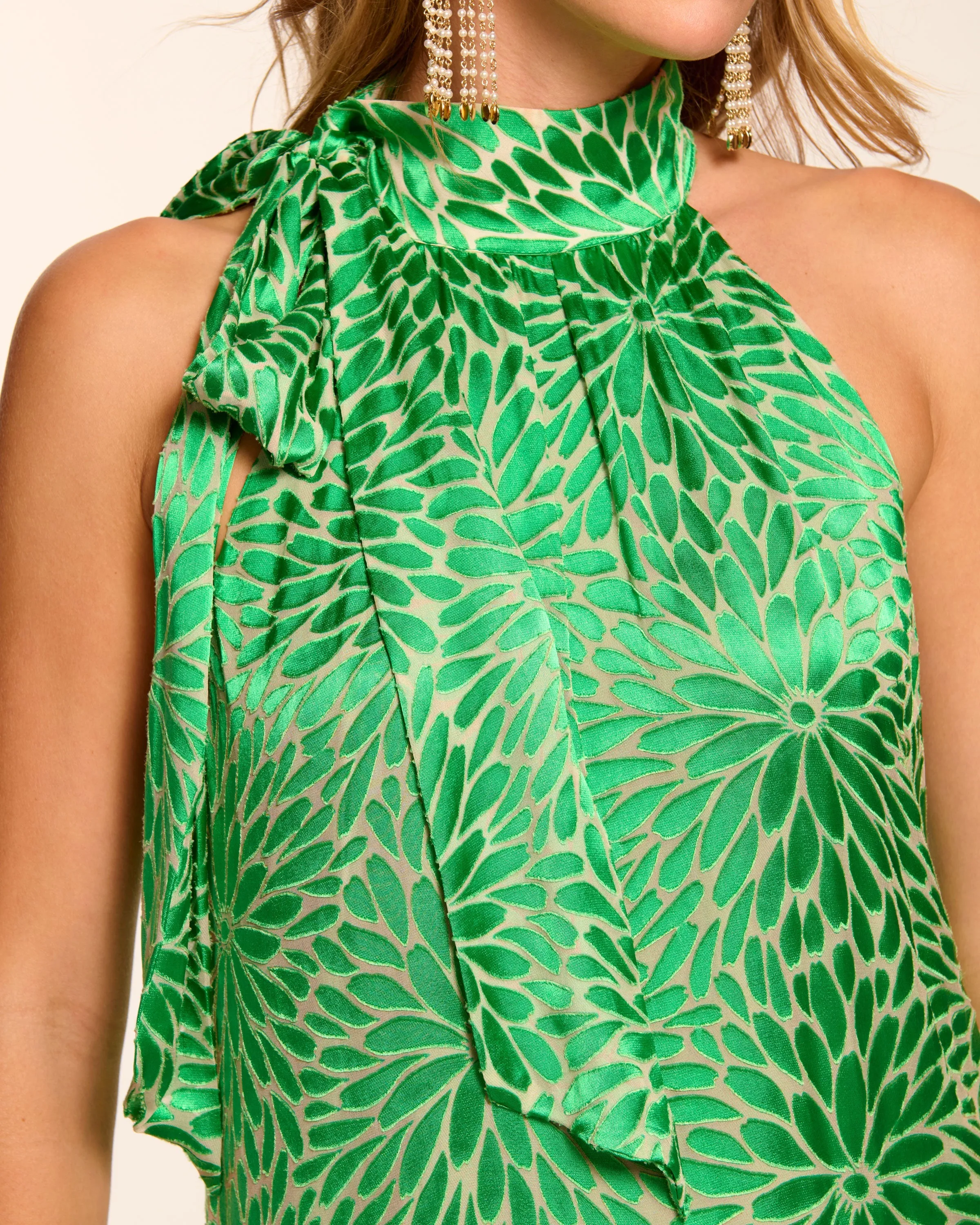 Nickola Burnout High Neck Maxi Dress sold by Ramy Brook product image thumbnail 3