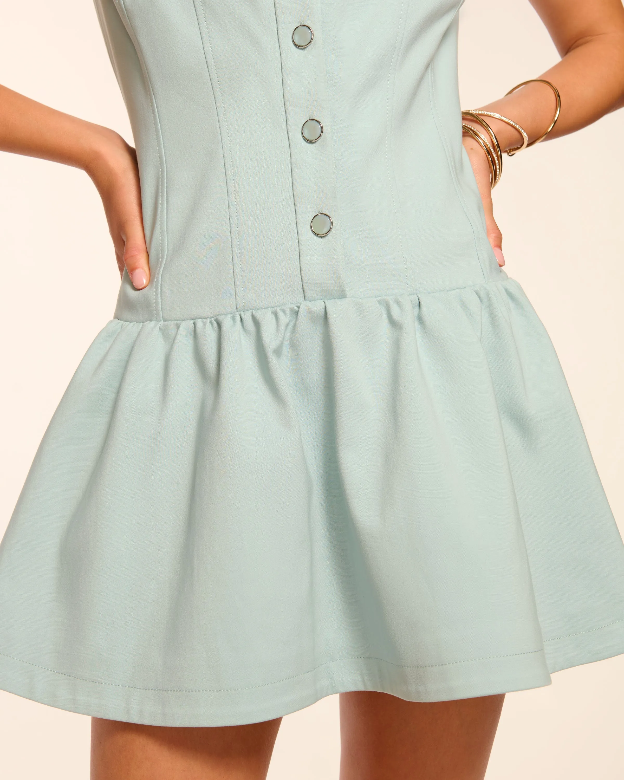 Sofi Stretch Cotton Sleeveless Mini Dress sold by Ramy Brook product image thumbnail 3