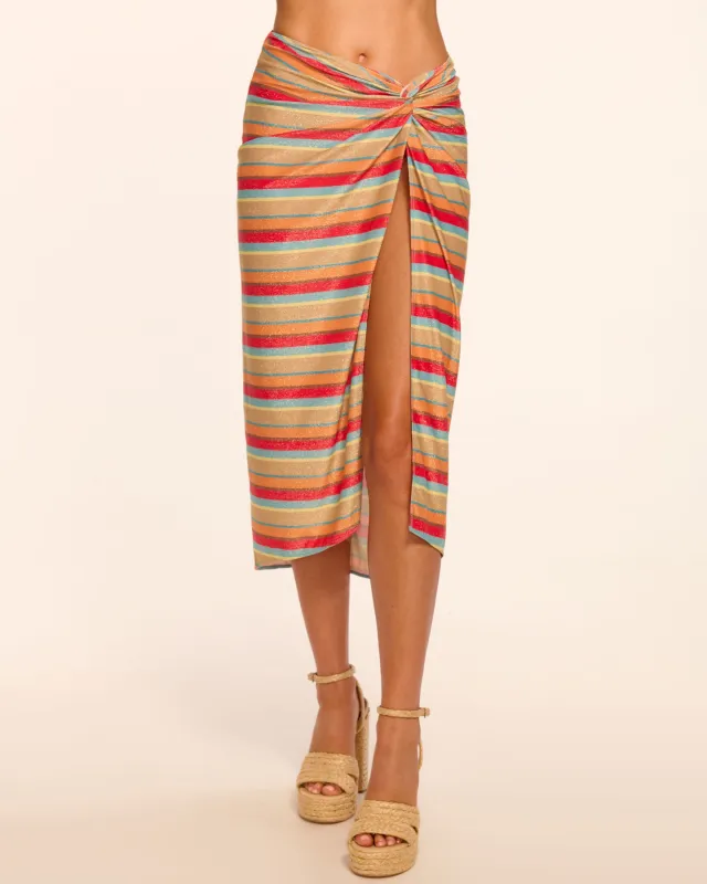 Xana Glitter Stripe Coverup Skirt sold by Ramy Brook