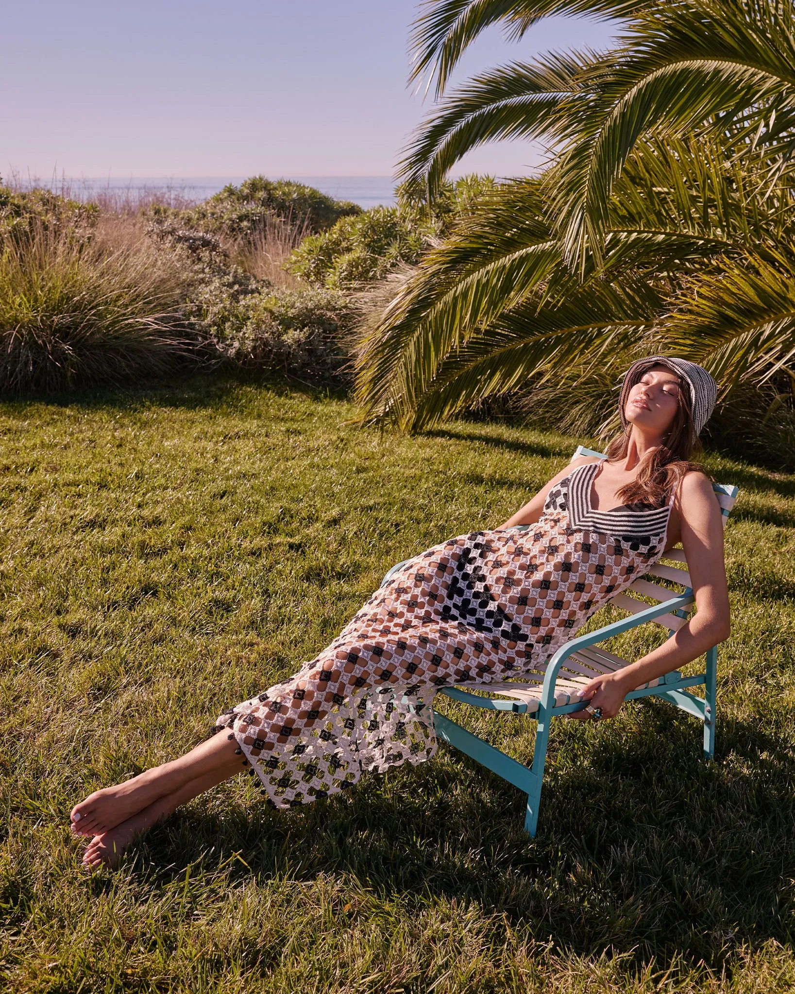 Cleo Crochet V-Neck Coverup Dress sold by Ramy Brook product image thumbnail 5