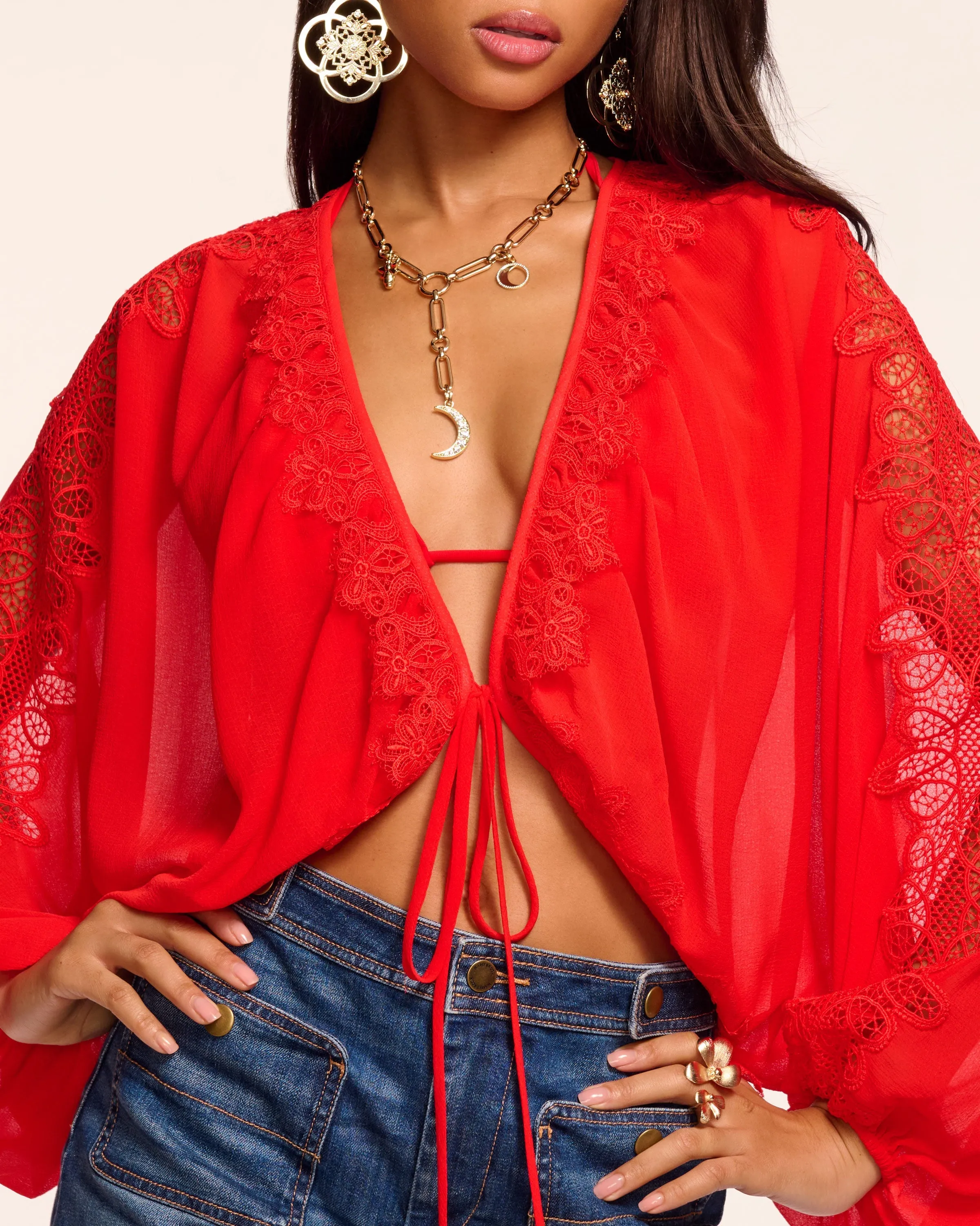 Ange Embellished Coverup Top sold by Ramy Brook product image thumbnail 2