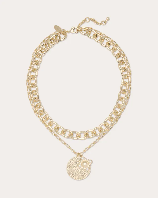 Ariana Medallion Charm Necklace sold by Ramy Brook