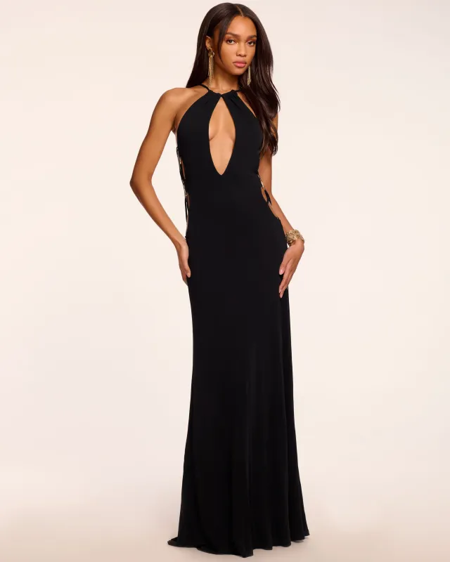 Charlotte Jersey Cutout Gown made by Ramy Brook