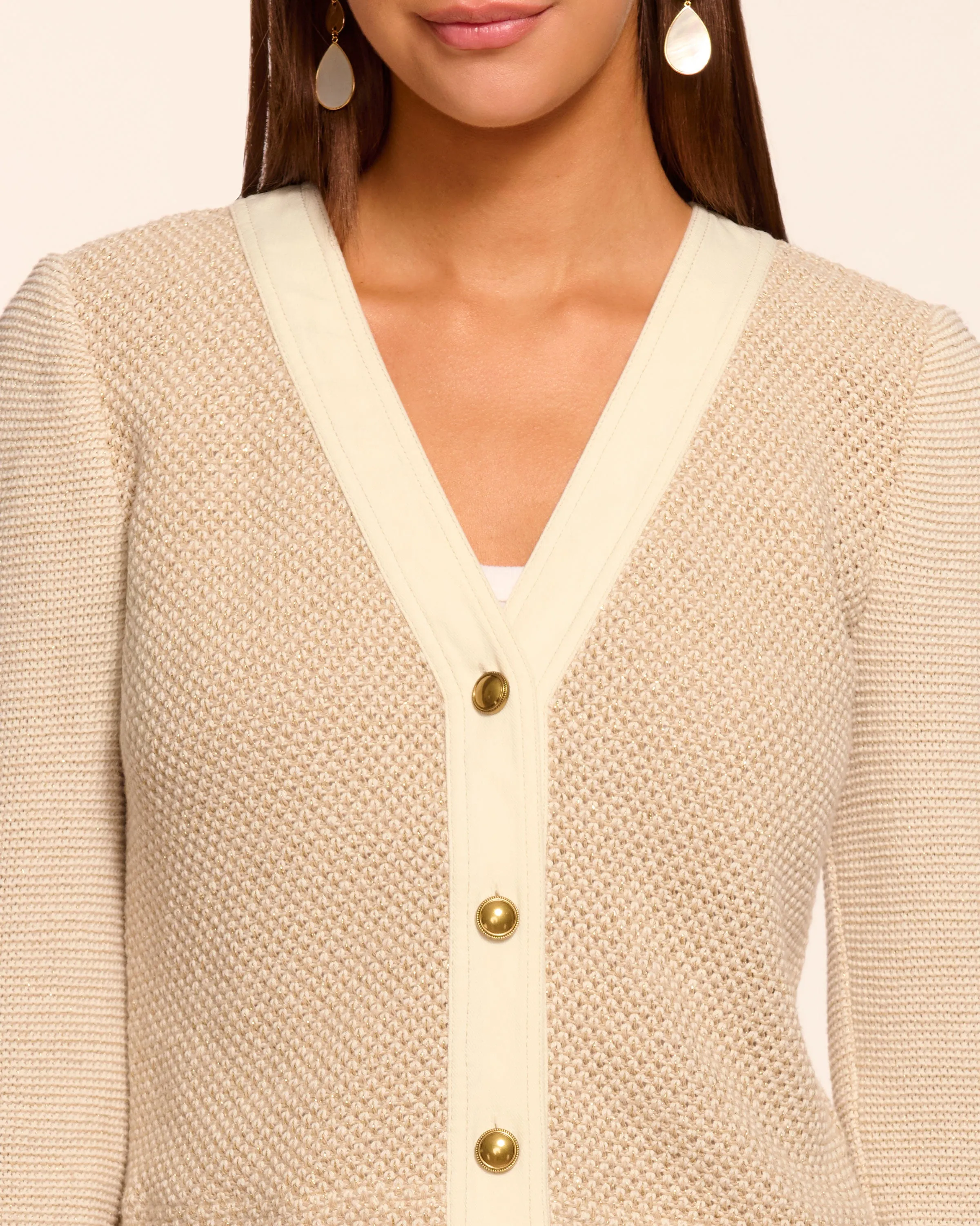 Huda Cotton Lurex Tweed Jacket sold by Ramy Brook product image thumbnail 3