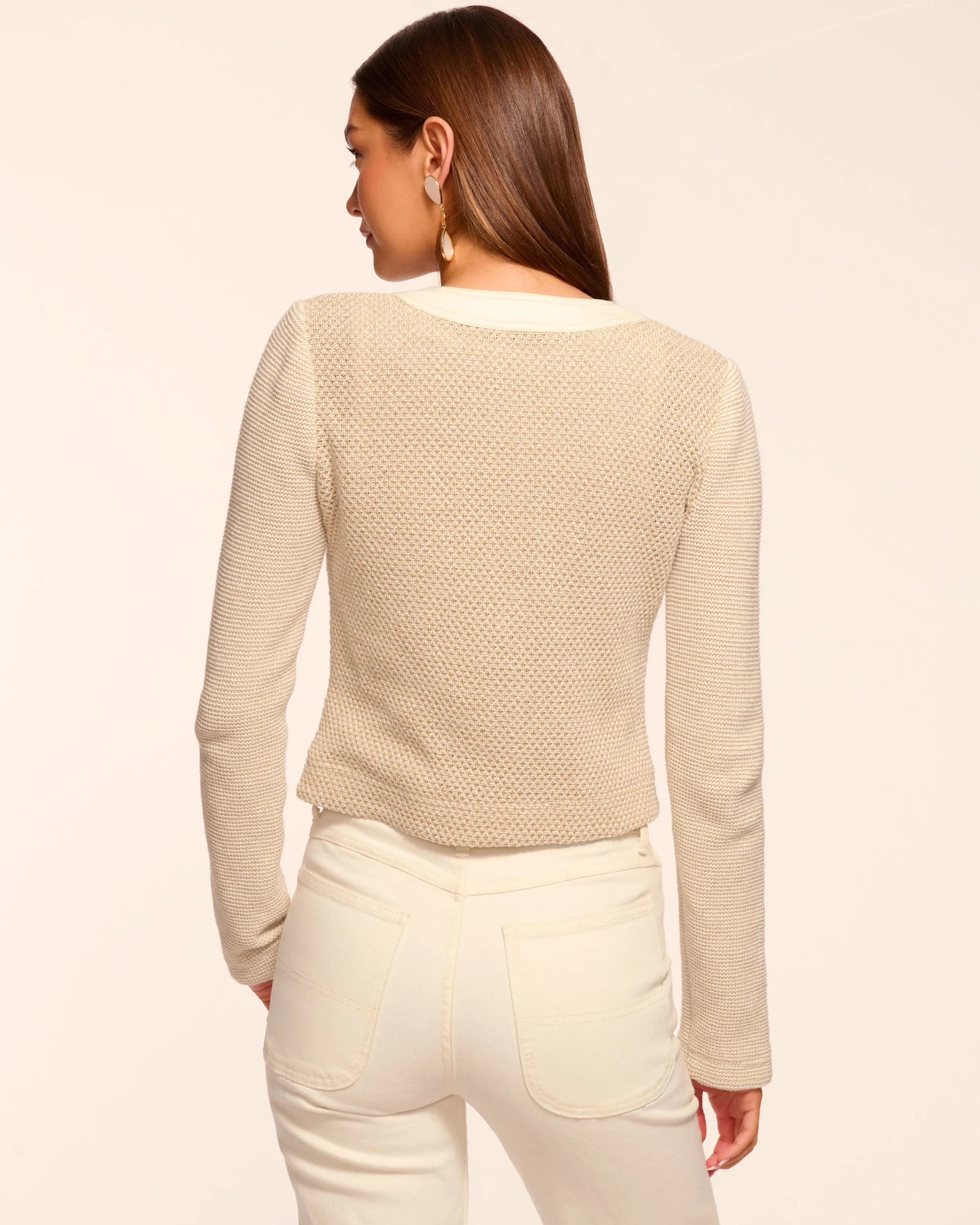 Huda Cotton Lurex Tweed Jacket sold by Ramy Brook product image thumbnail 4