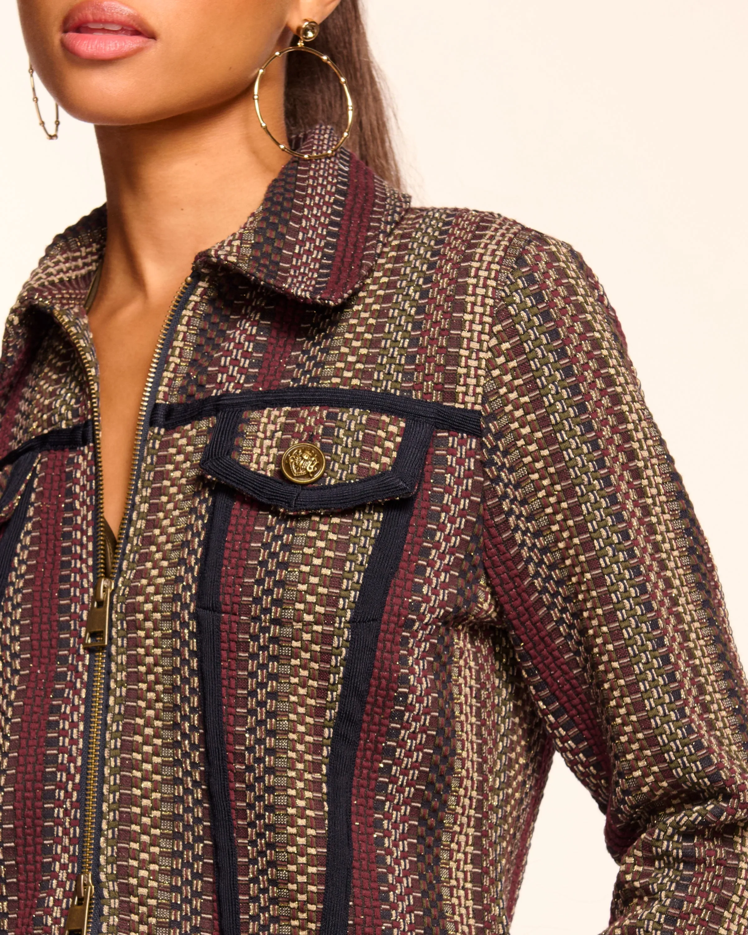 Julie Tweed Jacket sold by Ramy Brook product image thumbnail 3