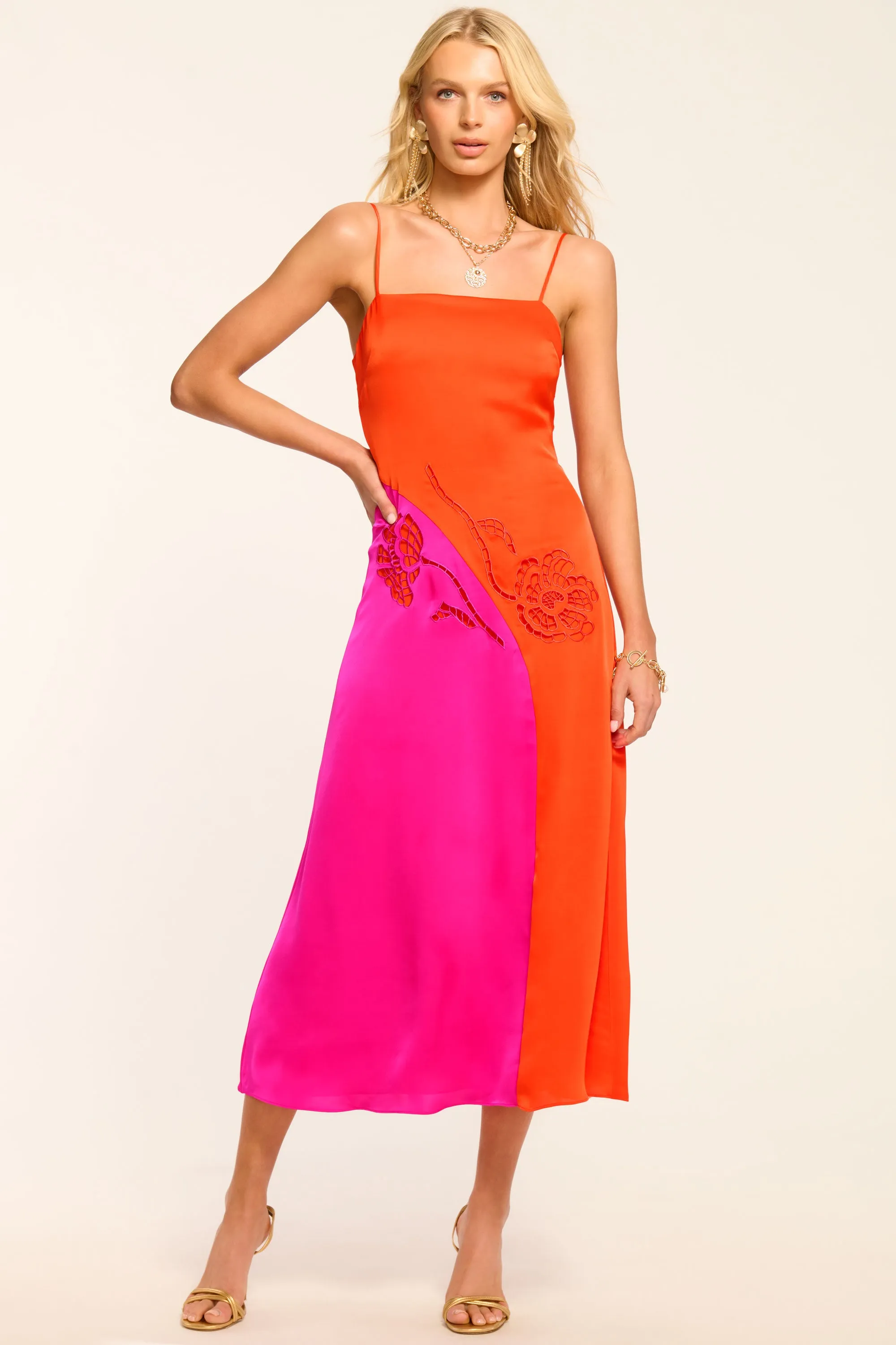 Jasmine Colorblock Maxi Dress sold by Ramy Brook