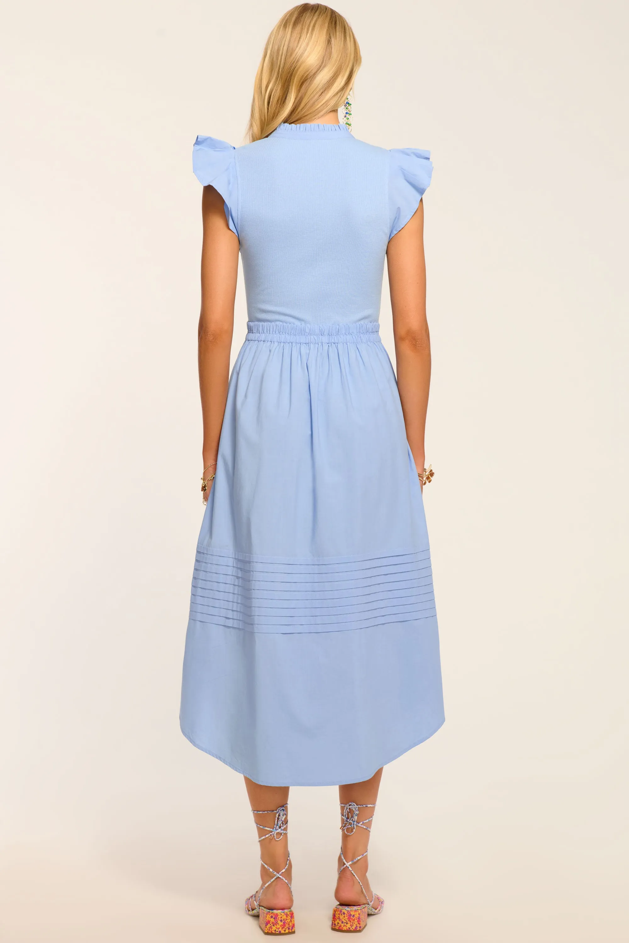 Odessa Cotton Knit Combo Midi Dress sold by Ramy Brook product image thumbnail 5
